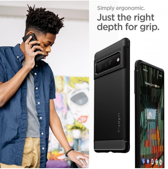 Med detta fodral blir du lugn för Google Pixel 6 Pro och väldigt snyggt skydd från Spigen.