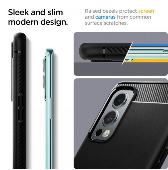 OnePlus Nord 2 5G och väldigt snyggt skydd från Spigen.