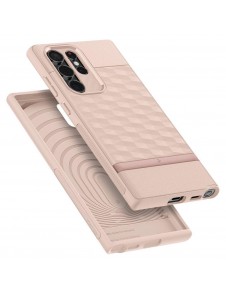Indi rosa och väldigt stilrent skal till Samsung Galaxy S22 Ultra.