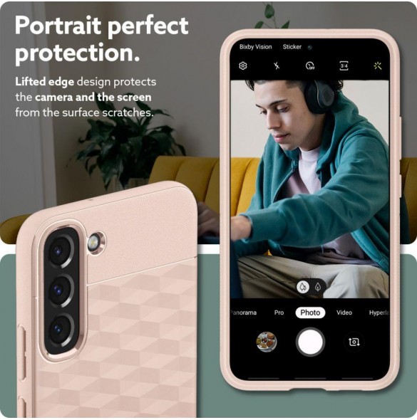 Ett elegant skal för telefon och väldigt snyggt skydd från Spigen.