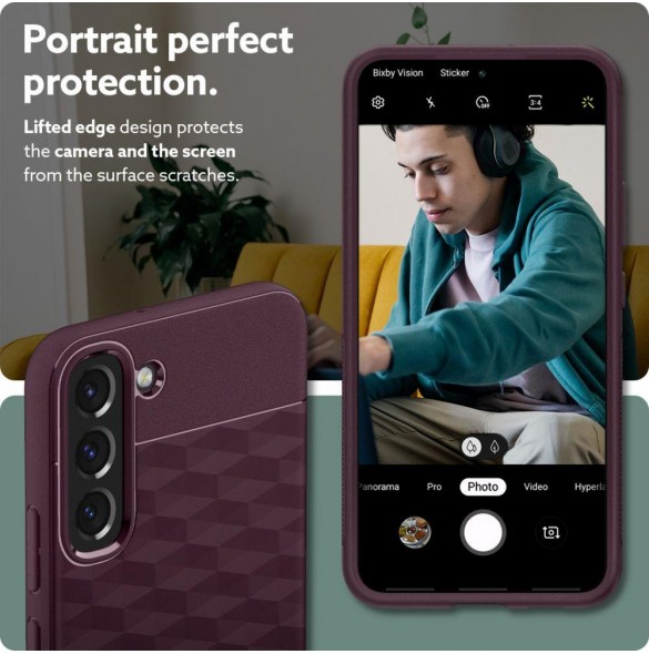 Ett elegant skal för telefon och väldigt snyggt skydd från Spigen.
