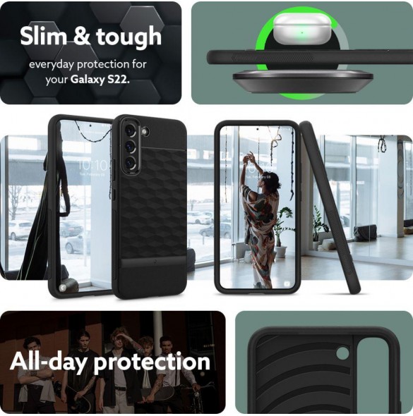 Vackert och pålitligt skyddsfodral för Samsung Galaxy S22.
