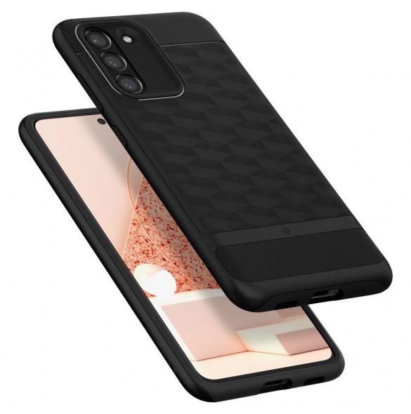 Mattsvart och väldigt stilrent skal till Samsung Galaxy S21 FE.