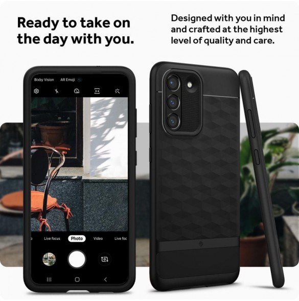 Ett snyggt skal till Samsung Galaxy S21 FE i kvalitativt material.