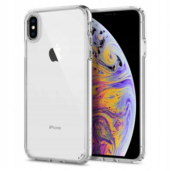 Spigen Ultra Hybrid fallet täcker iPhone XS / X - Genomskinlig