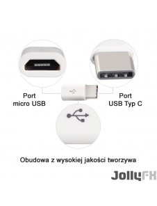 Vit och mycket snygg Micro USB.