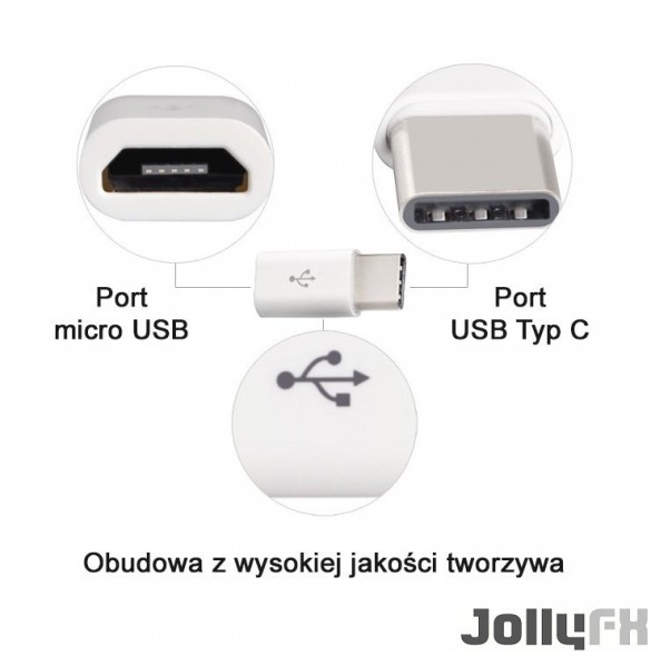 Vit och mycket snygg Micro USB.