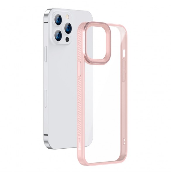 Rosa och väldigt stilrent skal till iPhone 13 Pro.