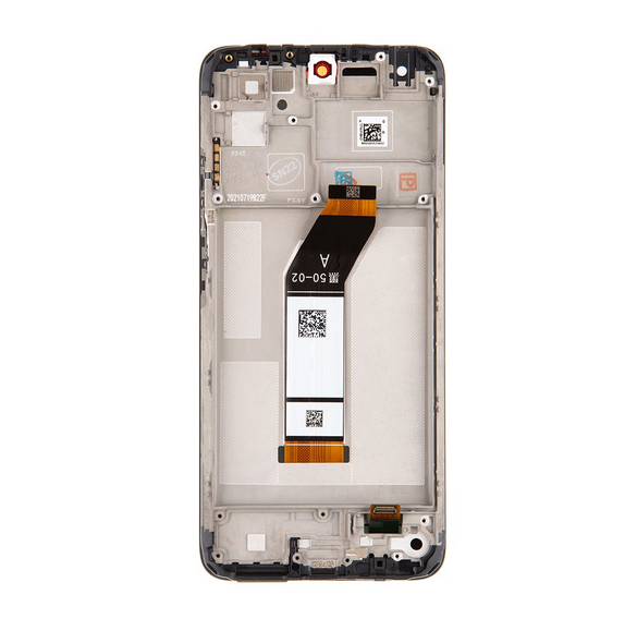 LCD-skärm + pekenhet + främre skal till Xiaomi Redmi 10 - Missfärgning (Service Pack)