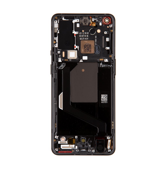 LCD-skärm + pekenhet + främre skal till OnePlus 9 Pro - Fantastiskt svart