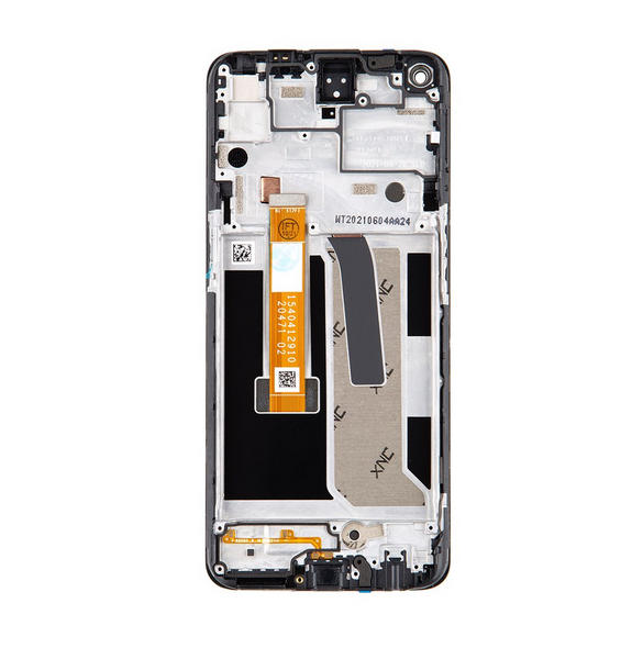 LCD-skärm + pekenhet + främre skal till OnePlus N10 5G - Midnatt is