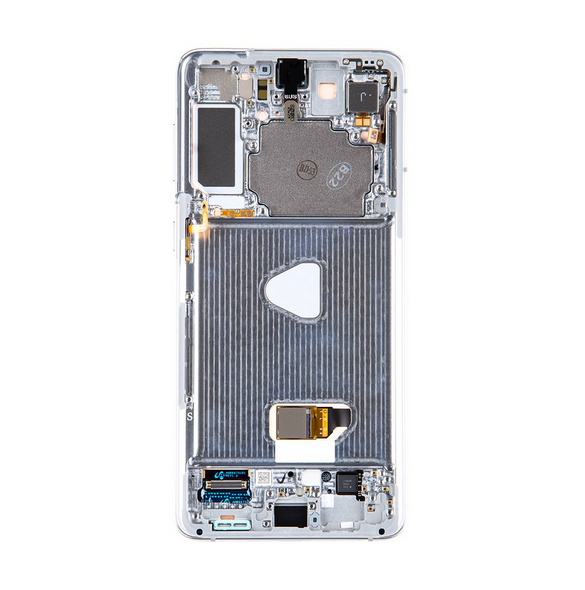 LCD-skärm + Touch Unit Samsung Galaxy S21 Plus - Fantomsilver (Service Pack)