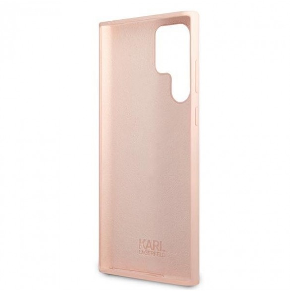 Med detta fodral kommer du att vara lugn för Samsung Galaxy S22 Ultra väldigt snyggt skydd från Karl Lagerfeld.