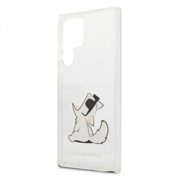 Med detta fodral kommer du att vara lugn för Samsung Galaxy S22 Ultra väldigt snyggt skydd från Karl Lagerfeld.