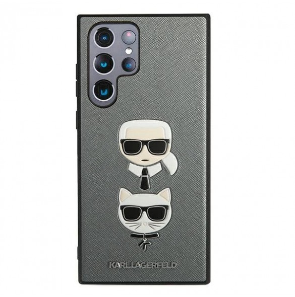 Silver och väldigt praktiskt omslag från Karl Lagerfeld.