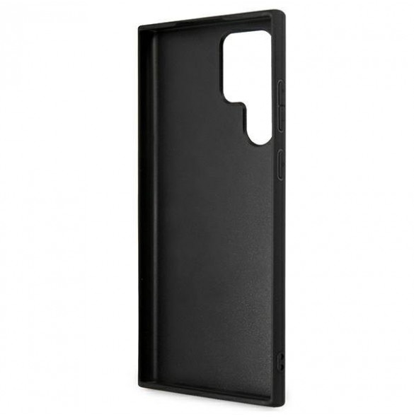 Karl Lagerfeld Saffiano Karl & Choupette Head Samsung Galaxy S22 Ultra - Silver KLHCS22LSAKICKCSL