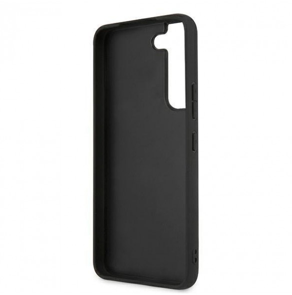 Karl Lagerfeld Saffiano Ikonik Karl`s Head Samsung Galaxy S22 Plus - Silver KLHCS22MSAKHSL
