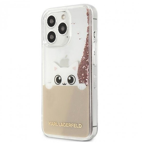 Med detta skal kommer du att vara lugn för iPhone 13 Pro Max väldigt snyggt skydd från Karl Lagerfeld.