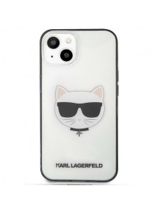 Med detta skal kommer du att vara lugn för iPhone 13 Mini väldigt snyggt skydd från Karl Lagerfeld.