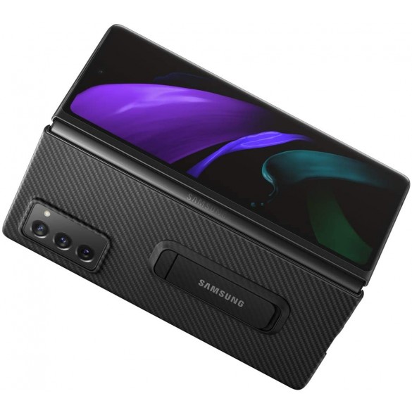 Samsung Aramid Cover-fodral till Samsung Galaxy Z Fold 2 5G - Svart (EF-XF916SBE)