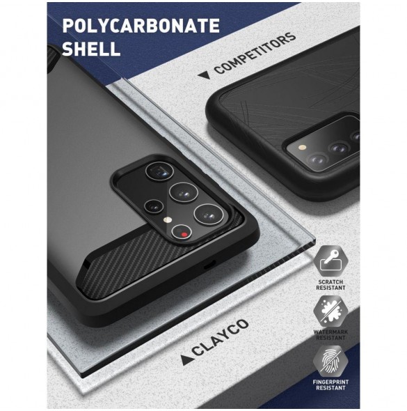 Med detta fodral kommer du att vara lugn för Samsung Galaxy S22 Ultra väldigt snyggt skydd från Supcase.