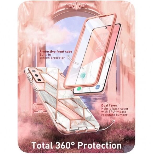 Med detta fodral kommer du att vara lugn för Samsung Galaxy S22 väldigt snyggt skydd från Supcase.