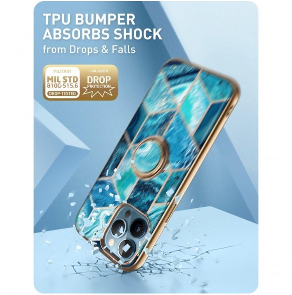 Med detta skal kommer du att vara lugn för iPhone 13 Pro väldigt snyggt skydd från Supcase.