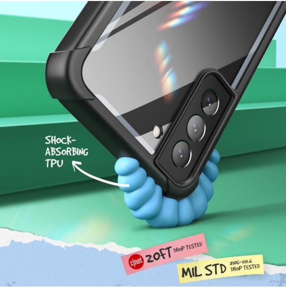 Svart och väldigt stilrent skal till Samsung Galaxy S22.