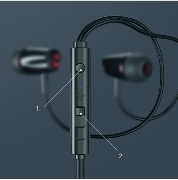 Joyroom JR-EL114 In-ear Wired 3,5 mm hörlurar - Blå