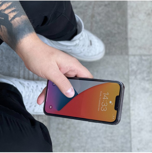 Wozinsky Full Cover Flexi Nano Glass Film Härdat glas med en ram för Xiaomi Mi 11T Pro / Mi 11T - Genomskinlig