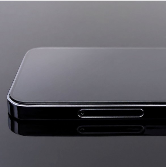 Wozinsky 2x härdat glas Hellim Super Tuff Skärmskydd Heltäckt med Ram Fodral Friendly för Xiaomi Redmi Note 10 Pro - Svart