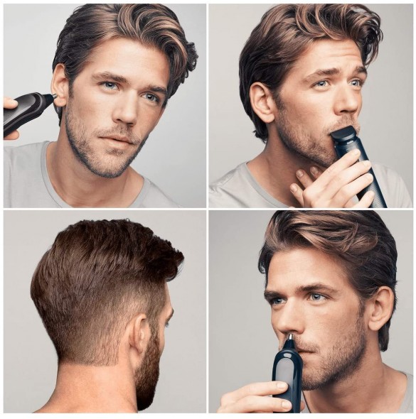Braun MGK3042 7 in 1 skägg / hår trimmer Svart / Blå