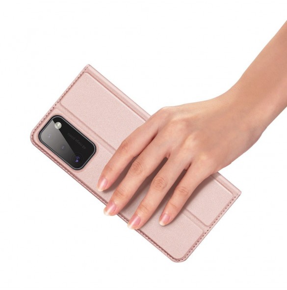 DUX DUCIS Skin Pro Bookcase-typfodral för Samsung Galaxy A41 - Rosa