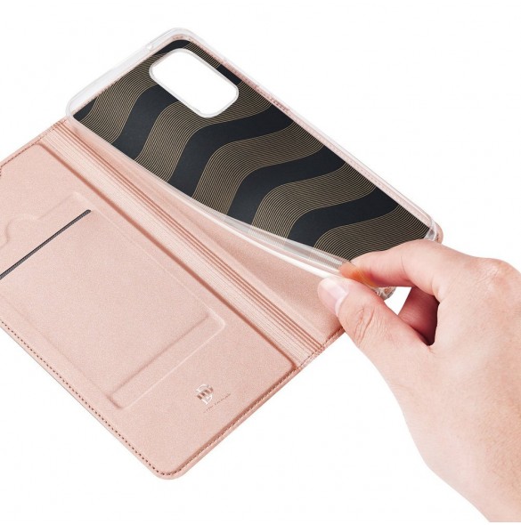 DUX DUCIS Skin Pro Bookcase-typfodral för Samsung Galaxy A41 - Rosa