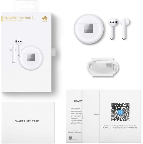 Huawei FreeBuds 3 Bluetooth Hörlurar - Vit