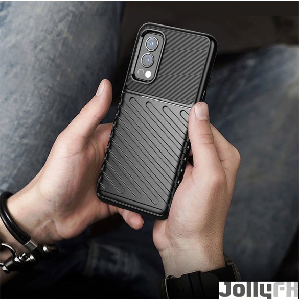 Svart och väldigt stilrent skal till OnePlus Nord 2 5G.