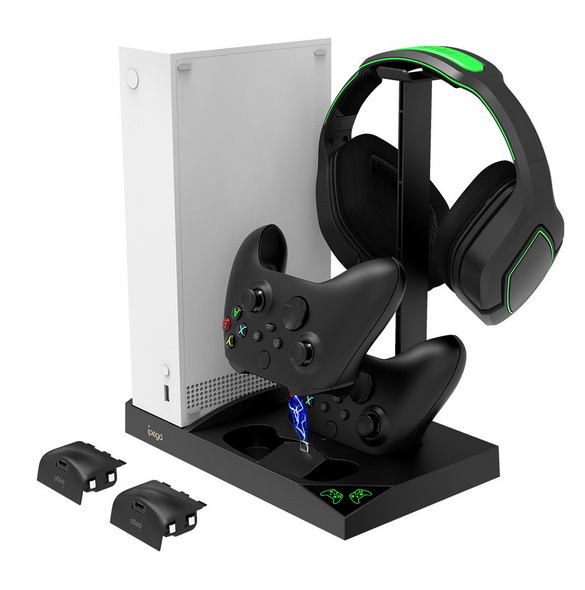 - praktiskt stativ för Xbox och två handkontroller