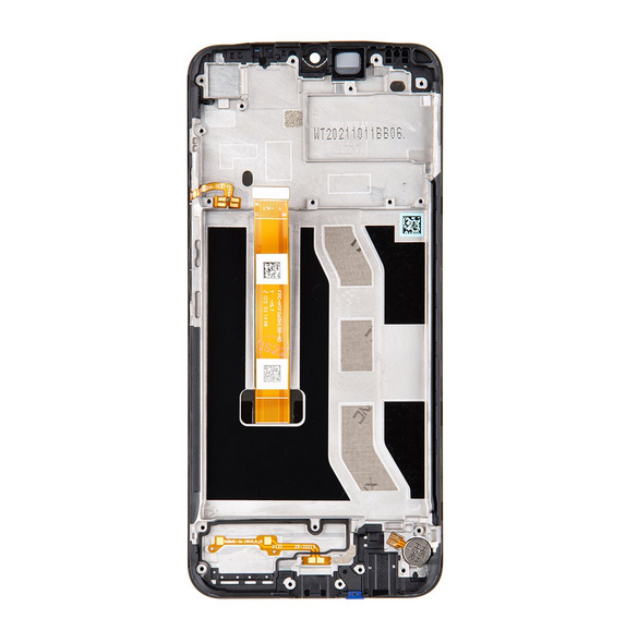 LCD-skärm + Touch Unit + Front Cover för Realme C25Y (Service Pack)