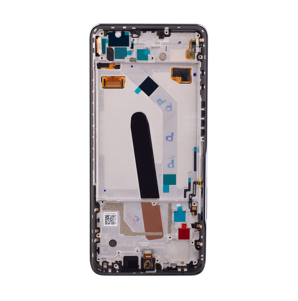 LCD-skärm + pekenhet + främre skal till Xiaomi Mi 11i/11 Pro/X Pro - Vit (Service Pack)