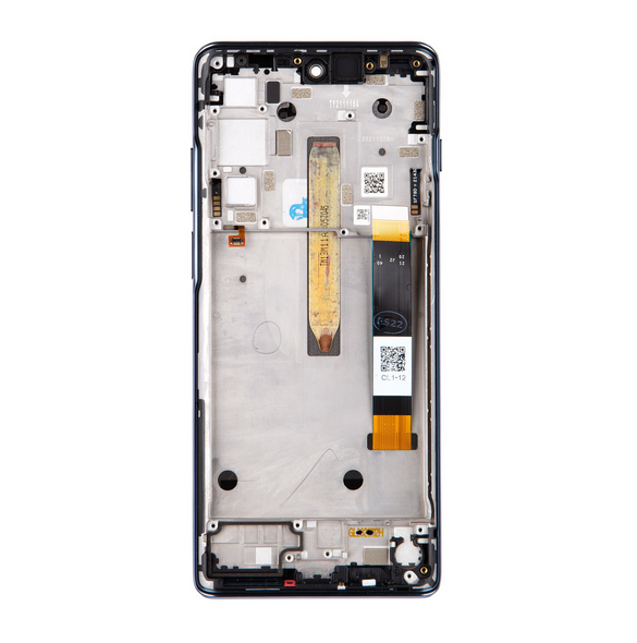Motorola Moto G200 LCD-skärm + Touch Unit + Front Cover - Mirage (Service Pack)