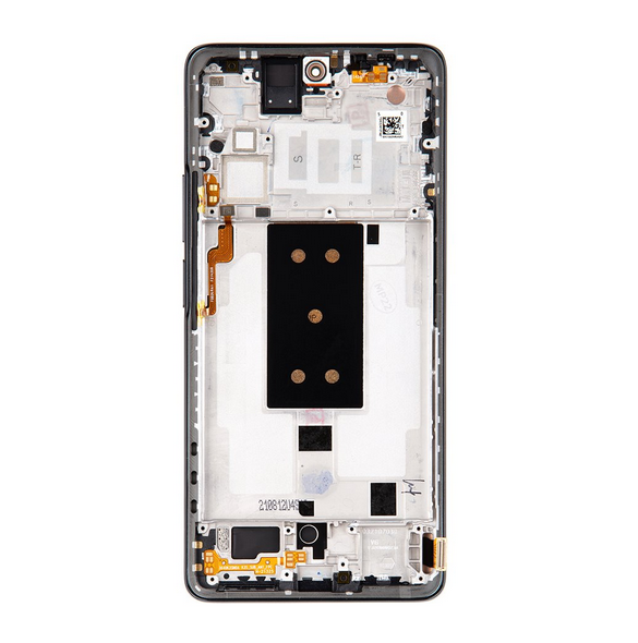 LCD-skärm + pekenhet + främre skal till Xiaomi 11T Pro - Svart (Service Pack)