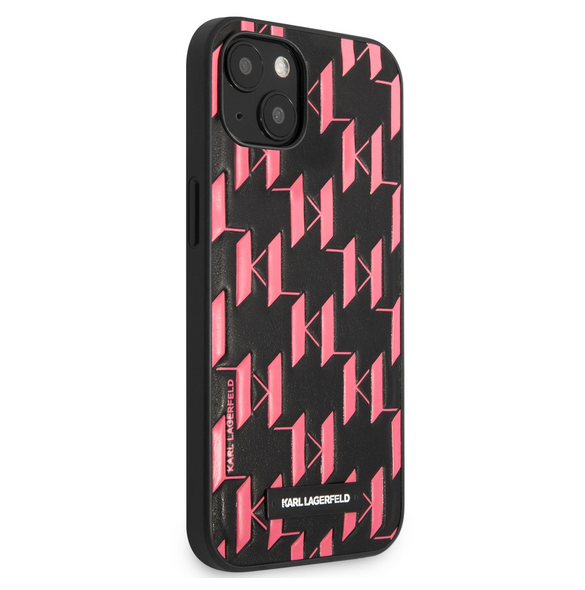 Med detta skal kommer du att vara lugn för iPhone 13 Mini väldigt snyggt skydd från Karl Lagerfeld.
