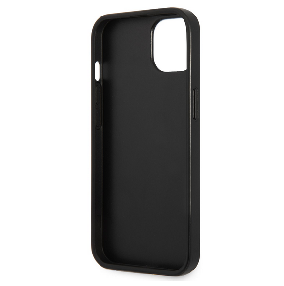 Med detta skal kommer du att vara lugn för iPhone 13 Mini väldigt snyggt skydd från Guess.