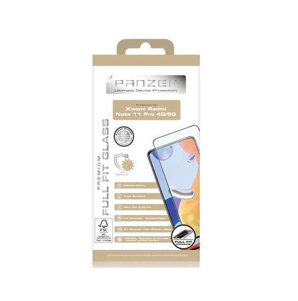 Panzer Xiaomi Redmi Note 11 Pro 4G/5G Full-fit glas - Svart