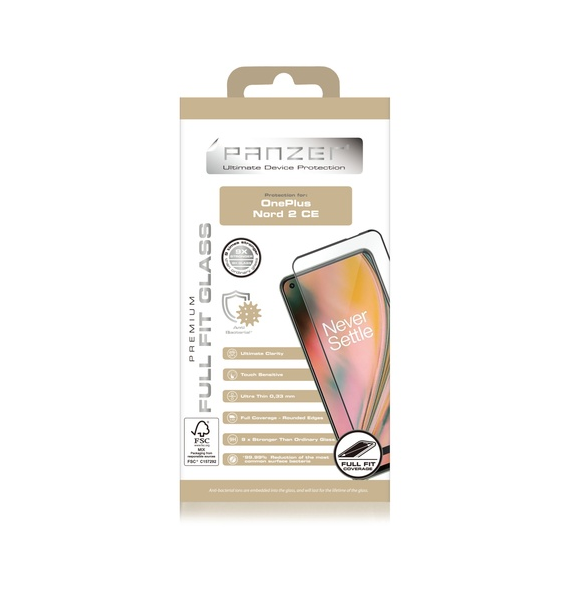 Panzer OnePlus Nord CE 2 Full-fit glas - Svart