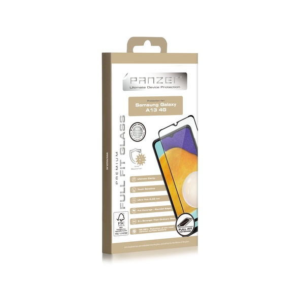 Panzer Samsung Galaxy A13 4G Full-fit glas - Svart