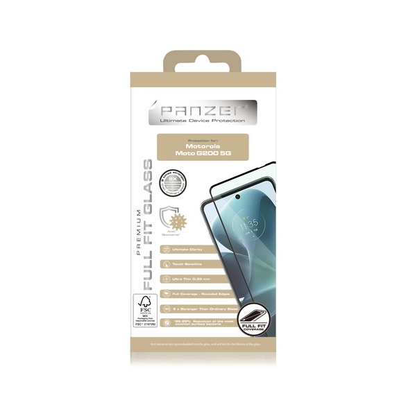 Panzer Motorola Moto G200 Full Fit Glas - Svart