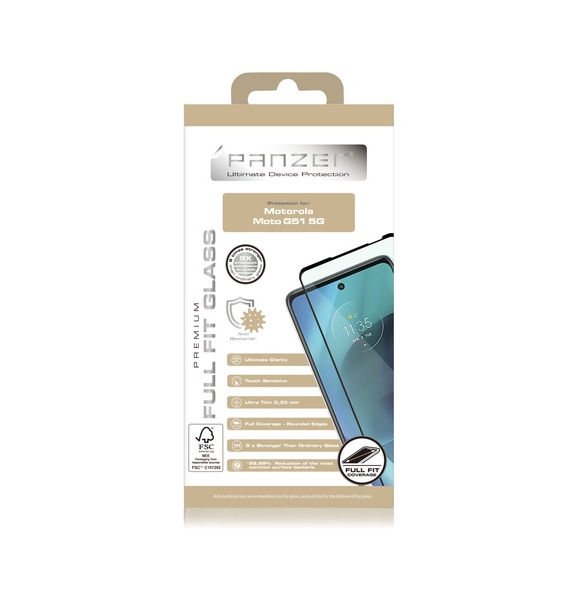 Panzer Motorola Moto G51 Full Fit Glas - Svart