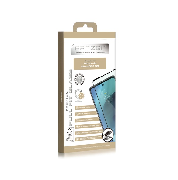 Panzer Motorola Moto G51 Full Fit Glas - Svart