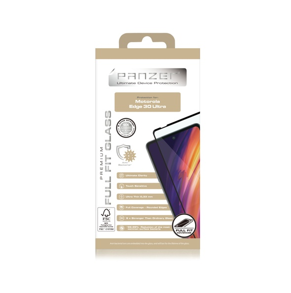 Panzer Motorola Edge 30 Pro Full Fit Glas - Svart